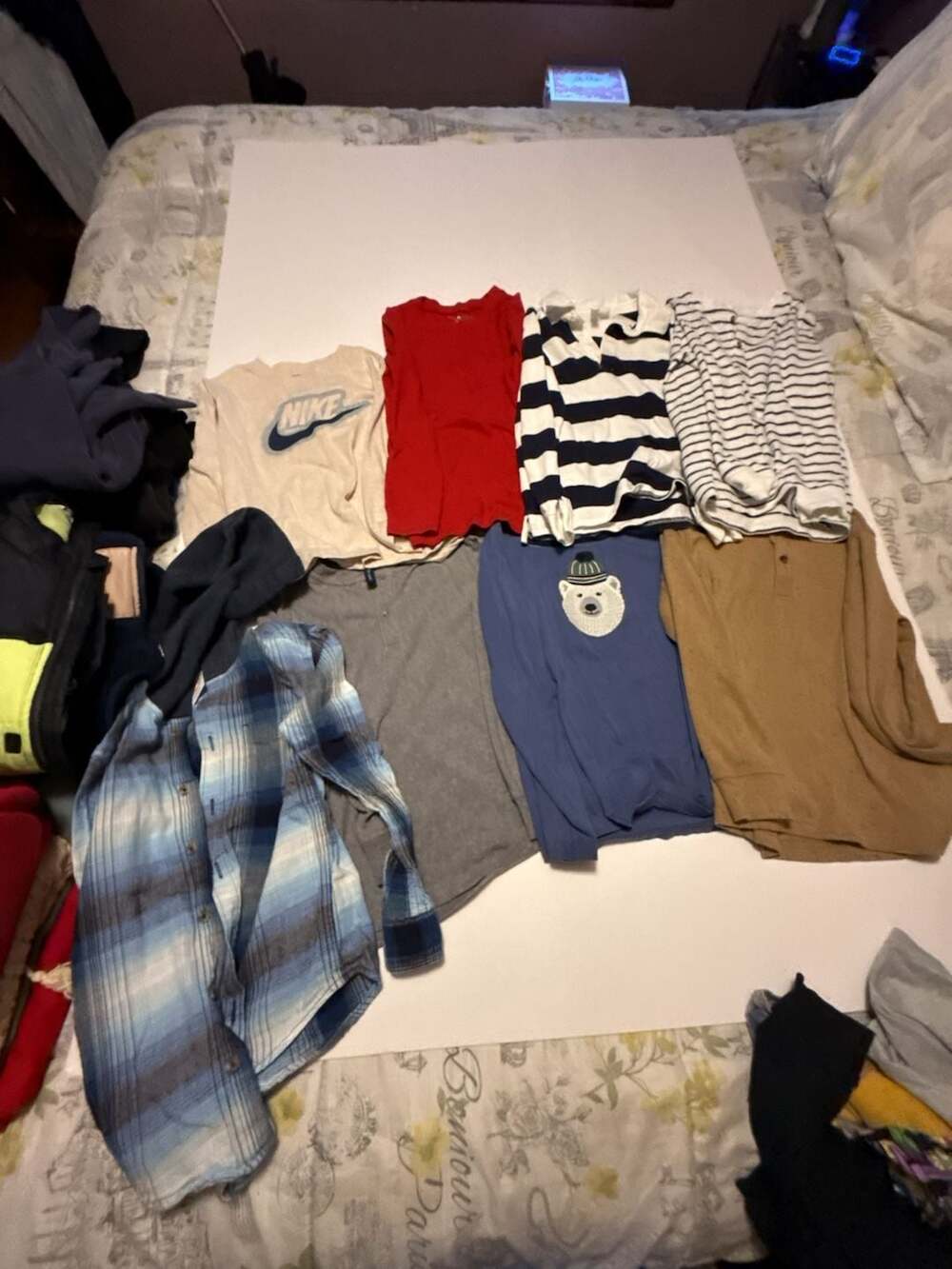 Assorted Long Sleeve Shirts and Tops Bundle size 7